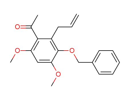 2-Allyl-3-benzyloxy-4,6-dimethoxyacetophenone