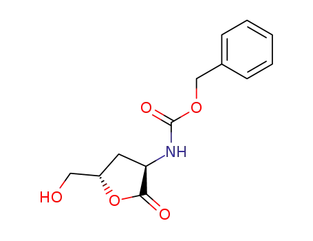 Molecular Structure of 132970-47-9 (D-erythro-Pentonic acid, 2,3-dideoxy-2-[[(phenylmethoxy)carbonyl]amino]-, gamma-lactone (9CI))