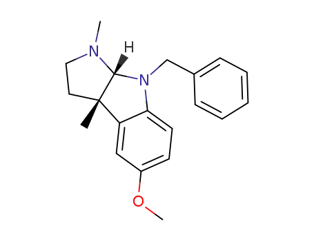 (3aS,8aR)-8-Benzyl-5-methoxy-1,3a-dimethyl-1,2,3,3a,8,8a-hexahydro-pyrrolo[2,3-b]indole