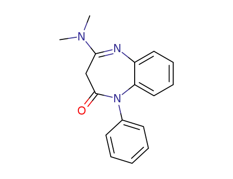 Molecular Structure of 62537-70-6 (4-(dimethylamino)-1-phenyl-1,3-dihydro-2H-1,5-benzodiazepin-2-one)