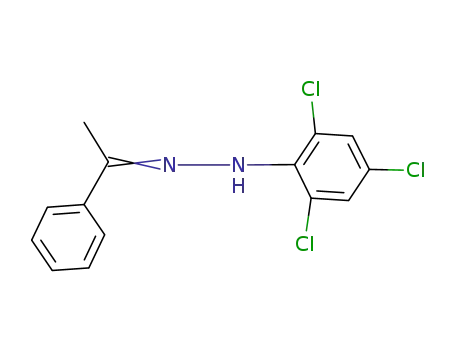 Molecular Structure of 15298-07-4 (Ethanone, 1-phenyl-, (2,4,6-trichlorophenyl)hydrazone)