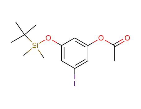 Acetic acid 3-(tert-butyl-dimethyl-silanyloxy)-5-iodo-phenyl ester