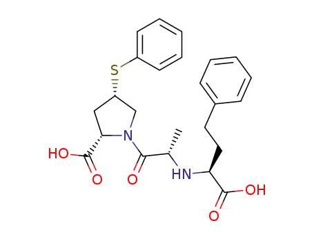 [1(S),4S]-1-[N-(1-Carboxy-3-phenylpropyl)-L-alanyl]-4-(phenylthio)-L-prolin