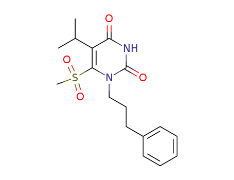 5-isopropyl-6-(methylsulfonyl)-1-(3-phenylpropyl)uracil