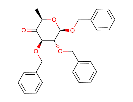 (2R,4R,5R,6R)-4,5,6-Tris-benzyloxy-2-methyl-dihydro-pyran-3-one