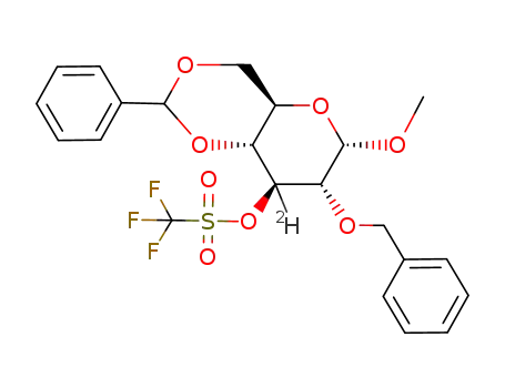 methyl 2-O-benzyl-4,6-O-benzylidene-3-O-triflyl-α-D-(3-2H)glucopyranoside