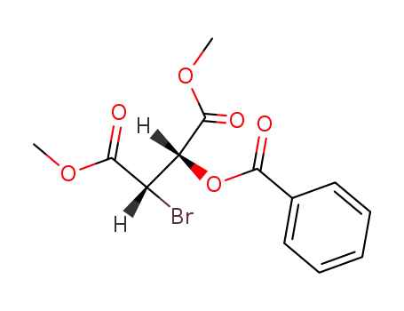Molecular Structure of 79413-91-5 ((2S,3S)-2-Benzoyloxy-3-brom-bernsteinsaeuredimethylester)