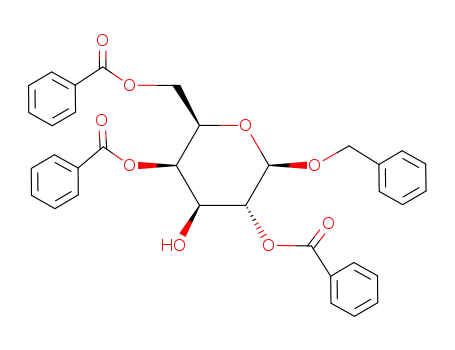 Molecular Structure of 152088-85-2 (benzyl 2,4,6-tri-O-benzoyl-β-D-galactopyranoside)