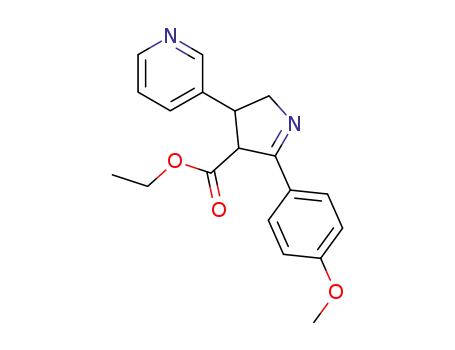 2-(4-Methoxy-phenyl)-4-pyridin-3-yl-4,5-dihydro-3H-pyrrole-3-carboxylic acid ethyl ester