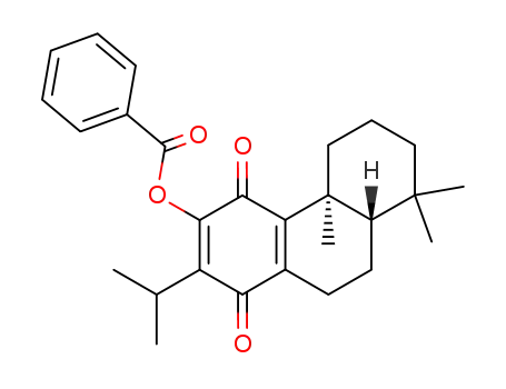 Molecular Structure of 62393-78-6 (12-Benzoyloxyabieta-8,12-dien-11,14-dion)