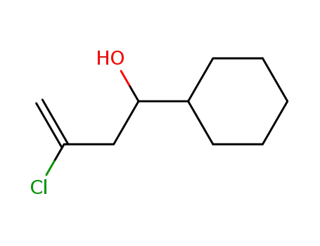 Molecular Structure of 139269-26-4 (3-Chloro-1-cyclohexyl-but-3-en-1-ol)