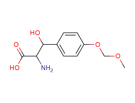 Molecular Structure of 125774-95-0 (Tyrosine, b-hydroxy-O-(methoxymethyl)-)