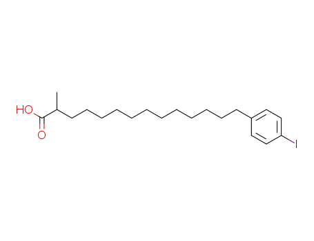 Benzenetetradecanoic acid, 4-iodo-a-methyl-