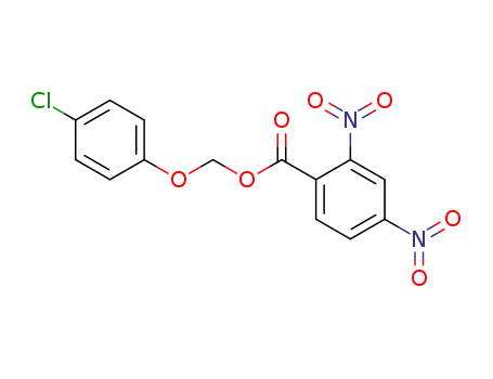 Molecular Structure of 83143-90-2 (2,4-Dinitro-benzoic acid 4-chloro-phenoxymethyl ester)