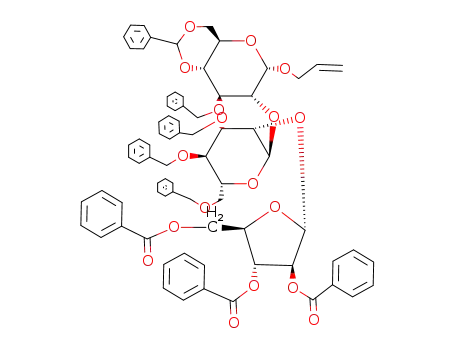 Allyl O-(2,3,5-tri-O-benzoyl-α-D-arabinofuranosyl)-(1->2)-O-(3,4,6-tri-O-benzyl-α-D-mannopyranosyl)-(1->2)-3-O-benzyl-4,6-O-benzylidene-α-D-glucopyranoside