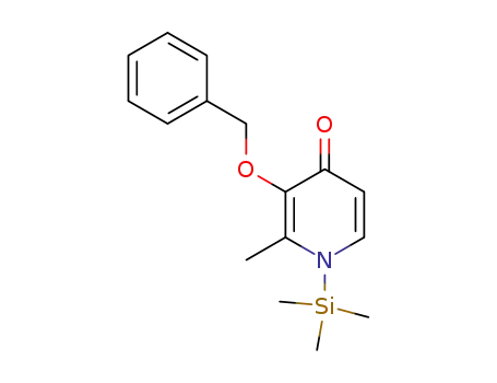 Molecular Structure of 174355-17-0 (3-Benzyloxy-2-methyl-1-trimethylsilanyl-1H-pyridin-4-one)