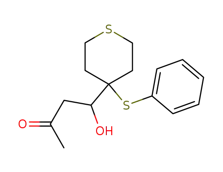 2-Butanone, 4-hydroxy-4-[tetrahydro-4-(phenylthio)-2H-thiopyran-4-yl]-