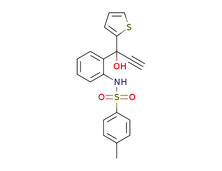 N-(2-(1-hydroxy-1-(thiophen-2-yl)prop-2-yn-1-yl)phenyl)-4-methylbenzenesulfonamide