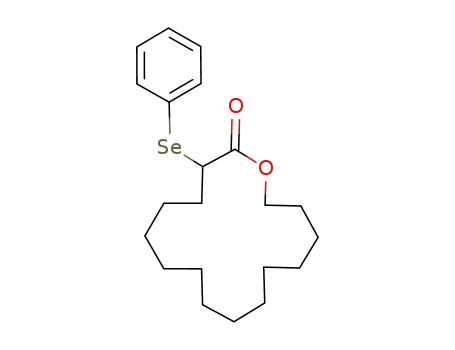 Molecular Structure of 175358-58-4 (3-Phenylselanyl-oxacyclohexadecan-2-one)