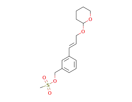 3-(3-tetrahydropyranyloxy-1E-propenyl)benzylalcohol methanesulfonate