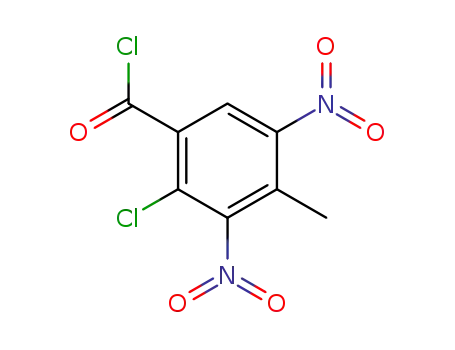 2-chloro-4-methyl-3,5-dinitro-benzoyl chloride