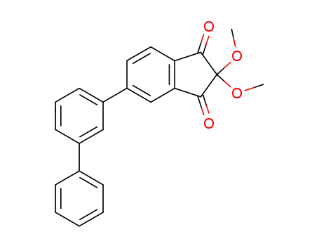 Molecular Structure of 160775-69-9 (5-Biphenyl-3-yl-2,2-dimethoxy-indan-1,3-dione)