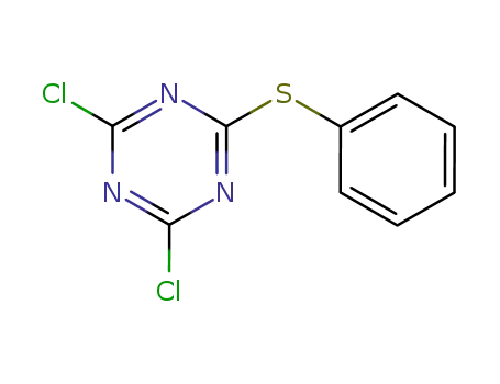 Molecular Structure of 3019-16-7 (2,4-dichloro-6-(phenylsulfanyl)-1,3,5-triazine)