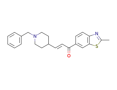 1-(2-methyl-6-benzothiazolyl)-3-(N-benzyl-4-piperidinyl)-2-propen-1-one