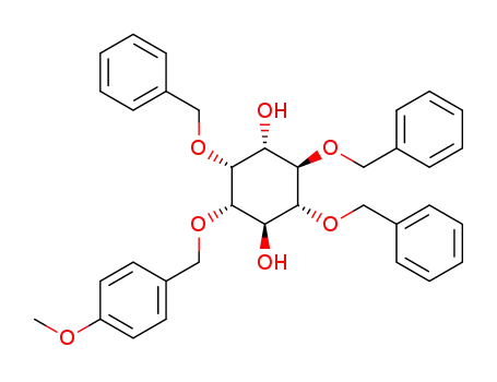 (-)-1L-2,5,6-tri-O-benzyl-3-O-(p-methoxybenzyl)-myo-inositol