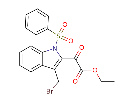 (1-Benzenesulfonyl-3-bromomethyl-1H-indol-2-yl)-oxo-acetic acid ethyl ester