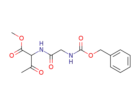 Molecular Structure of 182866-63-3 (2-(2-Benzyloxycarbonylamino-acetylamino)-3-oxo-butyric acid methyl ester)