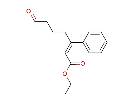 ethyl (Z)-7-oxo-3-phenyl-2-heptenoate
