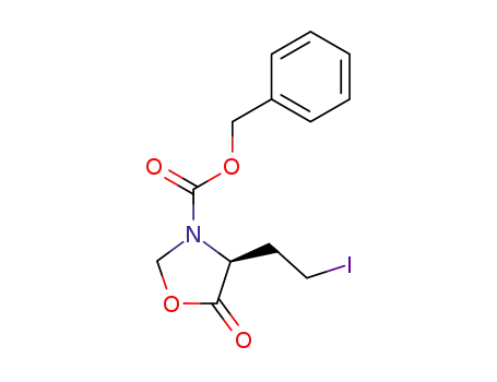 (4S)-N-benzyloxycarbonyl-4-(2-iodoethyl)oxazolidin-5-one