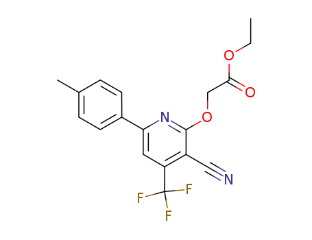 2-O-ethylacetoxy-3-cyano-4-trifluoromethyl-6-p-tolylpyridine