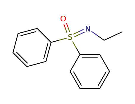 Molecular Structure of 62129-79-7 (N-ethyl diphenyl sulfoximine)