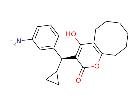 3-[(S)-(3-Amino-phenyl)-cyclopropyl-methyl]-4-hydroxy-5,6,7,8,9,10-hexahydro-cycloocta[b]pyran-2-one