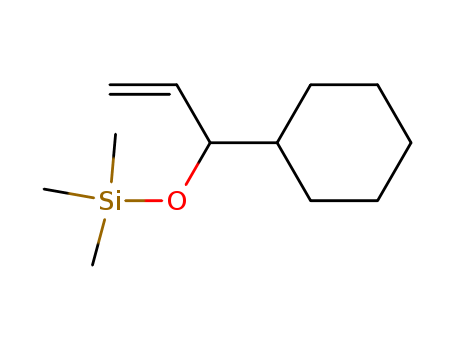 Molecular Structure of 138587-96-9 (Silane, [(1-cyclohexyl-2-propenyl)oxy]trimethyl-)