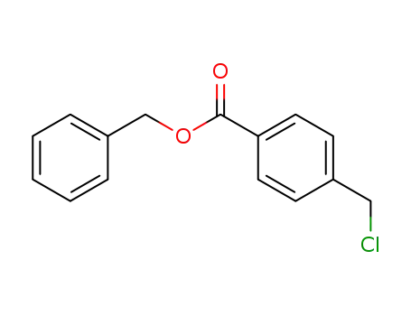 Molecular Structure of 138591-70-5 (Benzoic acid, 4-(chloromethyl)-, phenylmethyl ester)