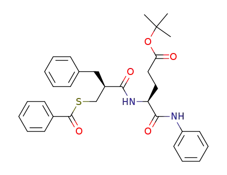 (S)-4-((S)-2-Benzoylsulfanylmethyl-3-phenyl-propionylamino)-4-phenylcarbamoyl-butyric acid tert-butyl ester