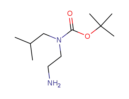 Molecular Structure of 194207-42-6 (Carbamic acid, (2-aminoethyl)(2-methylpropyl)-, 1,1-dimethylethyl ester)