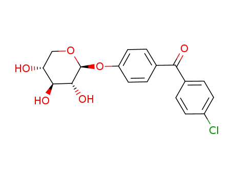 Methanone, (4-chlorophenyl)(4-(beta-D-xylopyranosyloxy)phenyl)-