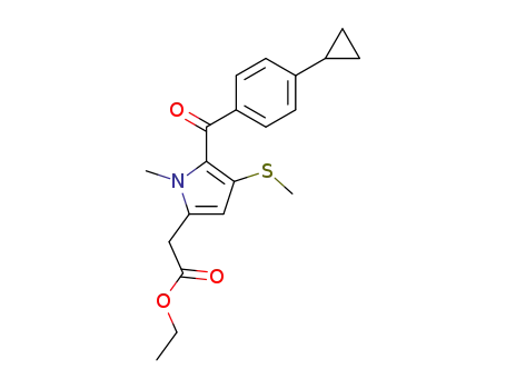 [5-(4-Cyclopropyl-benzoyl)-1-methyl-4-methylsulfanyl-1H-pyrrol-2-yl]-acetic acid ethyl ester