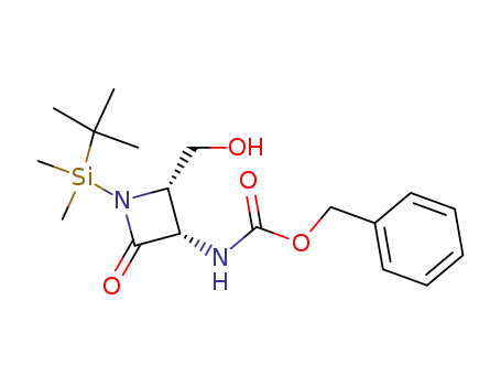 (3S,4S) 3-<(benzyloxycarbonyl)amino>-1-(tert-butyldimethylsilyl)-4-hydroxymethyl-2-azetidinone