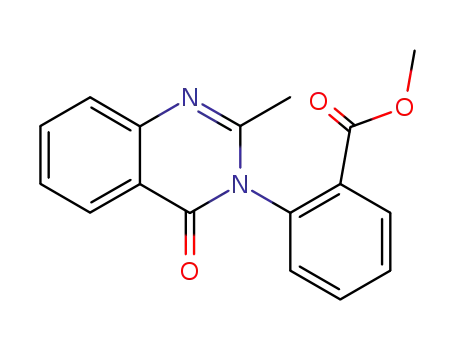 Molecular Structure of 2006-80-6 (methyl 2-(2-methyl-4-oxoquinazolin-3(4H)-yl)benzoate)