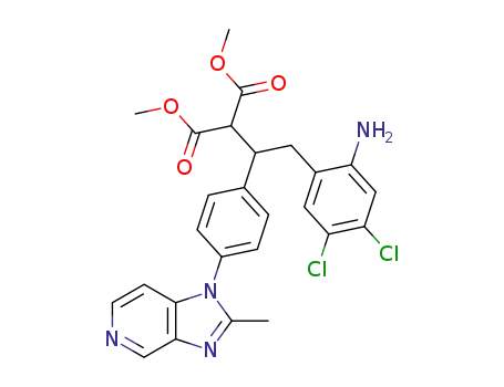 dimethyl 2-(2-amino-4,5-dichlorophenyl)-1-<4-(methylimidazo<4,5-c>pyrid-1-yl)phenyl>ethylmalonate