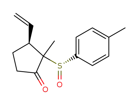 (S)-2-Methyl-2-((S)-toluene-4-sulfinyl)-3-vinyl-cyclopentanone