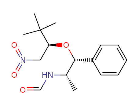 Molecular Structure of 185426-04-4 ((1S,2R,1'R)-(-)-N-<2-(2',2'-dimethyl-1'-nitromethylpropoxy)-1-methyl-2-phenylethyl>formamide)