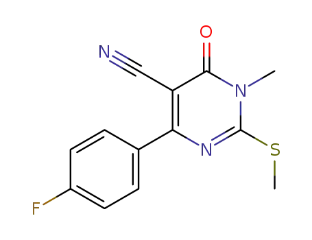 4-(4-fluorophenyl)-1,6-dihydro-1-methyl-2-(methylthio)-6-oxopyrimidine-5-carbonitrile