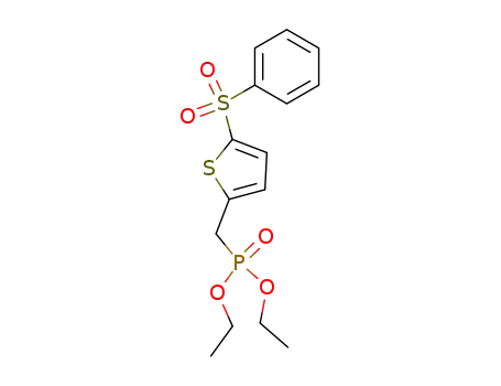 (5-Benzenesulfonyl-thiophen-2-ylmethyl)-phosphonic acid diethyl ester