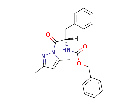 Carbamic acid,
[2-(3,5-dimethyl-1H-pyrazol-1-yl)-2-oxo-1-(phenylmethyl)ethyl]-,
phenylmethyl ester, (S)-
